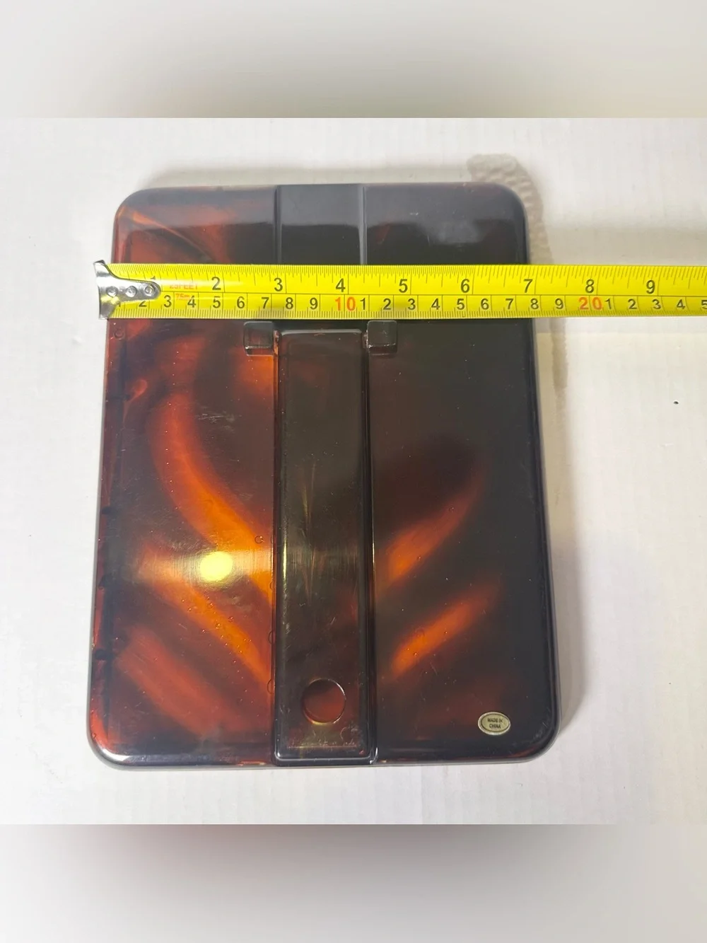 VTG Rare 70s Tortoiseshell Vanity Tabletop Hollywood Regency MCM MIRROR 7x9.25”